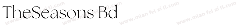 TheSeasons Bd字体转换